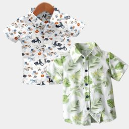 BAESD Boys Pack Of 2 Classic Casual Shirt-image-78