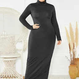 StyleCast Curve Women Long Sleeves Maxi Dress-image-31
