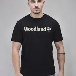 Woodland Men Typography Printed T-shirt-image-7