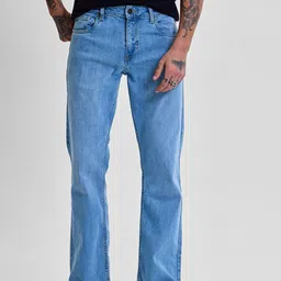 Snitch Men Classic Fit Light Fade Stretchable BootcutJeans-image-93