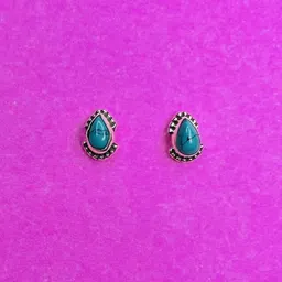 Arte Jewels Sterling Silver Turquoise Studded Contemporary Studs-image-72
