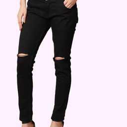 LINARIA Women Classic High-Rise Slim Fit Slash Knee Jeans-image-71