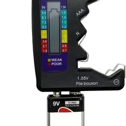 syga Digital Battery Tester Battery Capacity Tool Small Mini Button Batteries-Black Digital Battery Tester image 5