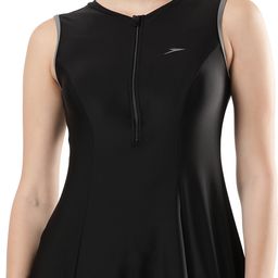 speedo Closedback Swimdress With Boyleg Female Solid Women Swim-dress Blue Swimsuit-picture-25