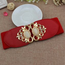 Women Casual Red Fabric Belt-image-42