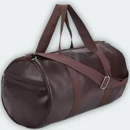 20 L Gym Duffel Bag - Sports Synthetic Leather Gym Bag with Shoulder Strap for Men and Women - Brown-image-60
