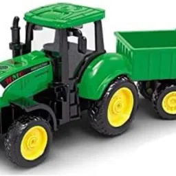 Farm Pull-Along Tractor with Trolley-image-5
