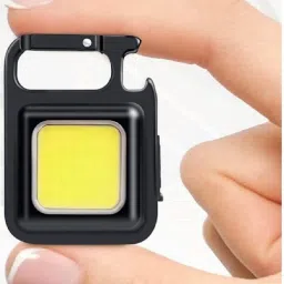 Keychain Mini Flashlight Modes Portable Pocket Light With Folding S-Hook Aluminium Light Hanging Chain Rod-2