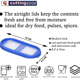 Modular Containers Lids for Boxes Compatible with Cutting EDGE Containers Only 7.4 inch, 3.7 inch Lid Set image 5