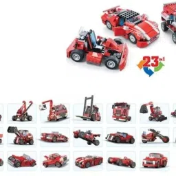 23 in 1 Different Form of Vehicles Model Block Set in a 1 Game 3110-22