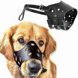 Anti-Barking Large Strips Dog Muzzle-26