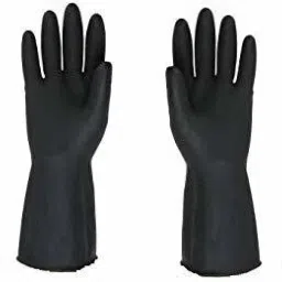 Gardening and Cleaning Gloves Gloves set Of 2 BLACK Colour Gardening Shoulder Glove-picture-17