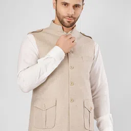 Wintage Sleeveless Nehru Jacket-53