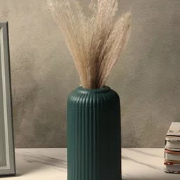 Kreative Arts Dark Green Ceramic Flower Vase-picture-35