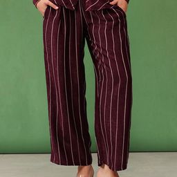 KALINI Women Striped Trousers-image-67
