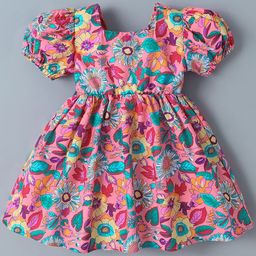 Mark & Mia Floral Print Puff Sleeve Fit & Flare Dress-image-81