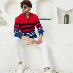 Kveto style redefined Men Colourblocked Sweater Vest-picture-39