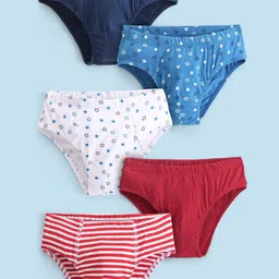 Honeyhap Boys Pack Of 5 Printed Basic Briefs 14137273-0