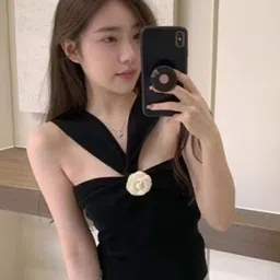 KPOP Women Halter Neck Corsage Top-image-45