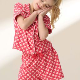 Angel & Rocket Heart Print Short Set-image-56