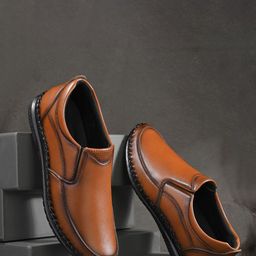Provogue Men Leather Formal Slip-Ons-image-28