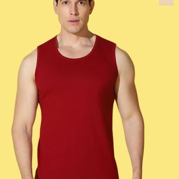 WOOSTRO 2-Pcs Odour-Free Combed Cotton Innerwear Vests VWS26(PLAIN RUST)(PLAIN MAROON)-41