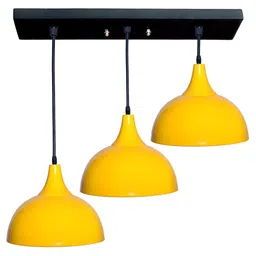 GAUVIK Yellow Aluminium Ceiling Lamp-image-3