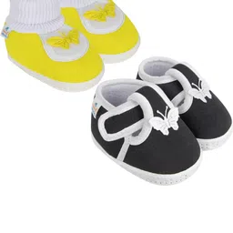 NESKA MODA Yellow Cotton Booties-image-68