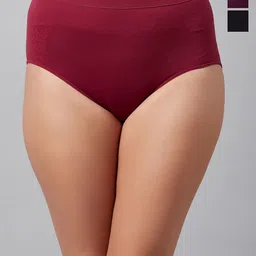 DressBerry Women Seamless Pack Of 3 Assorted Hipster Briefs-image-97