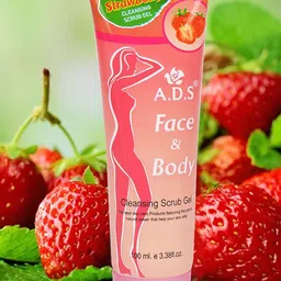 A.D.S Strawberry Face & Body Cleansing Scrub Gel-100ml-49