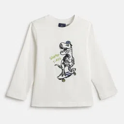 Chicco Boys Graphic Printed Round Neck Cotton T-shirt-image-56