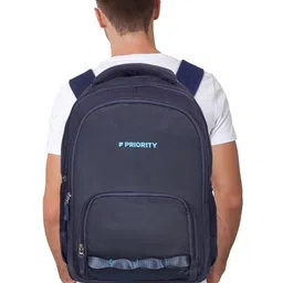 Priority Unisex Solid Typography Backpack image 5