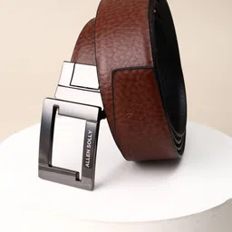 Allen Solly Men Textured Leather Reversible Formal Belt-image-40