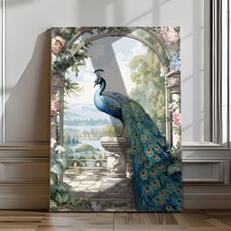 Eurotex Blue & Green 1 Piece Canvas Birds and Animals Wall Paintings-image-91