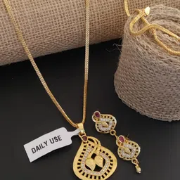 V.K.PAYAL.JEWELLERY Gold-Plated Agate Stones-Studded Jewellery Set-picture-10