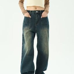 StyleCast Men Wide Leg High-Rise Light Fade Jeans-image-86