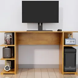 HEXA RED Brown Engineered Wood Study Table For Work From Home Students & Computer Table image 4