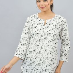 GiftyBasket Floral Print Cotton Top-46