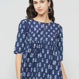 LABEL KASHI Ethnic Motifs Printed Cotton Top-image-54