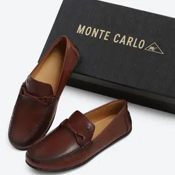Monte Carlo Men Genuine Leather Formal Loafers-14