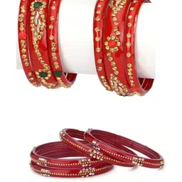 1ST TIME Red Alloy Bangle-13