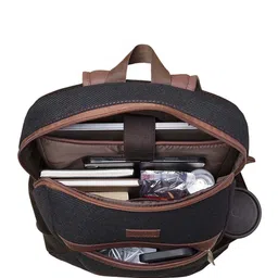 ZOUK Men Striped Backpack with Compression Straps image 2