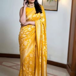 AQUILIQ Woven Design Zari Banarasi Saree-picture-46