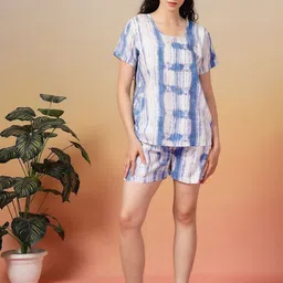 KLOTTHE Women Printed Pure Cotton Night suit-picture-46