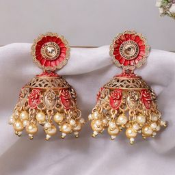 ADIVA Floral Jhumkas Earrings-21