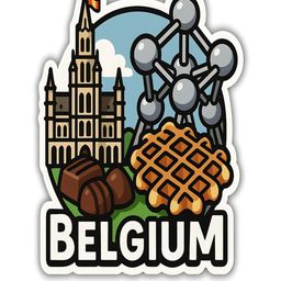 Belgium Country Theme Souvenir Wooden Refrigerator Stylish Fridge Magnet-image-97