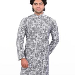 Dymano Black Blended Kurtas-31