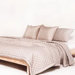 Zarf Grey Geometric Microfiber AC Room 400 GSM Double Bed Comforter-image-67