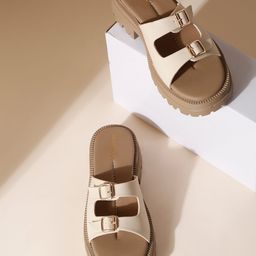 VALIOSAA Women Platform Heels Sandals with Buckles-picture-41