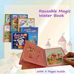 TBQ-The Baby Qoull Kids Set Of 4 Reusable Magic Books Learning And Development Toys-10